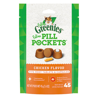 Greenies Feline Pill Pockets Cat Treats - Chicken